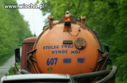 Stolec Twój - wywóz mój