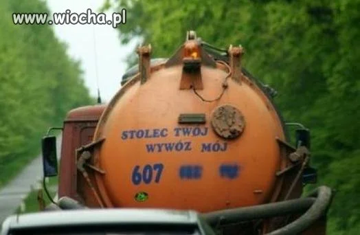 Stolec Twój - wywóz mój