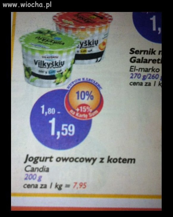 Jogurt owocowy z kotem...