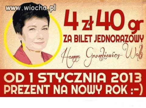 Prezydent Wa-wy daje ładny prezent