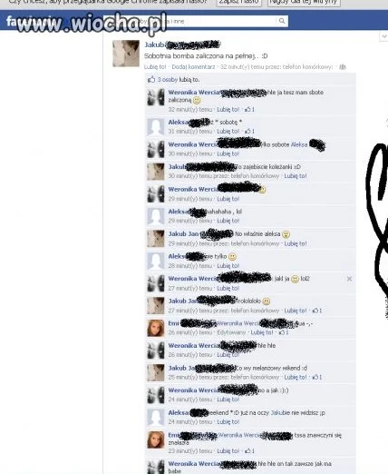 Nie ma to jak się chwalić na facebooku...