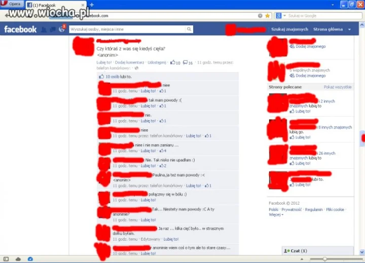 Wyżalanie się na FB