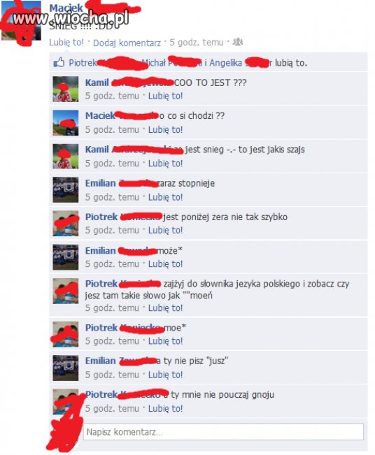 Kłótnia dzieci o ortografię ...