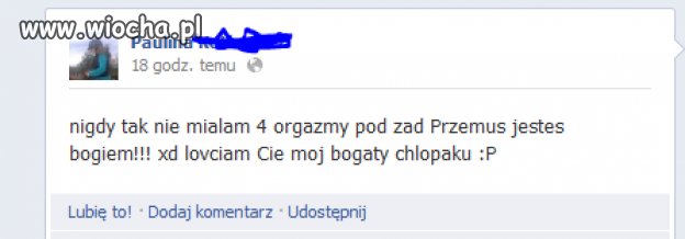 Szczycić się czymś takim...