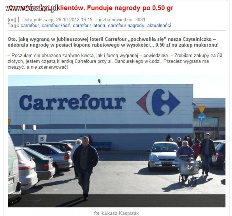 Wygrana 50 groszy ... Gratulujemy 
