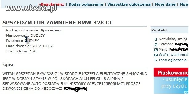 Na jednej z angielskich stron...