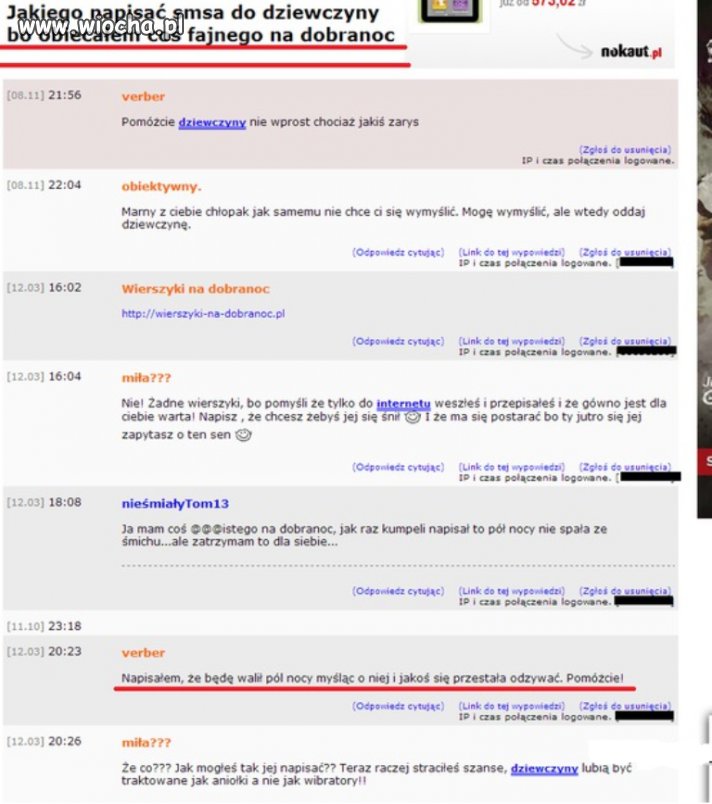 Sms na Dobranoc do dziewczyny...
