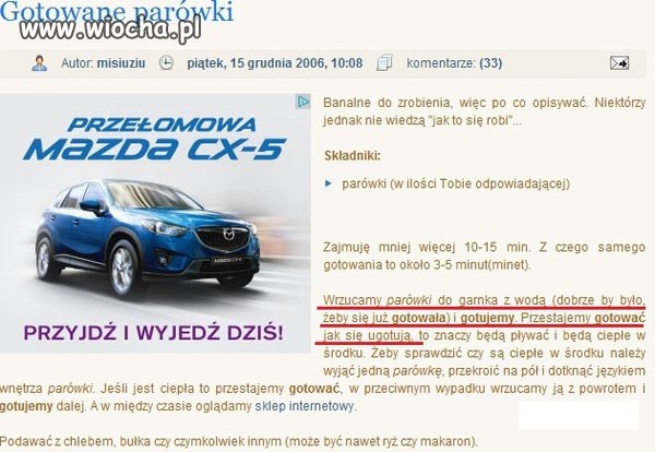  Gotowane parówki