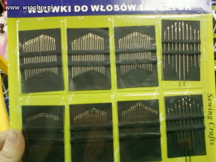 No igły bym chyba we włosach mieć nie chciała 