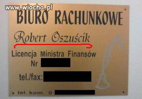 Nie ma to jak dobre Imię i Nazwisko.