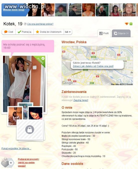 Sklep na portalu randkowym