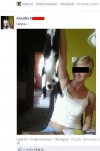 Idiotka z fejsa męcząca kota...