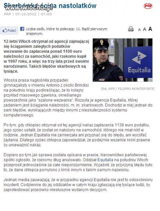 Jak działa Skarbówka w Włoszech