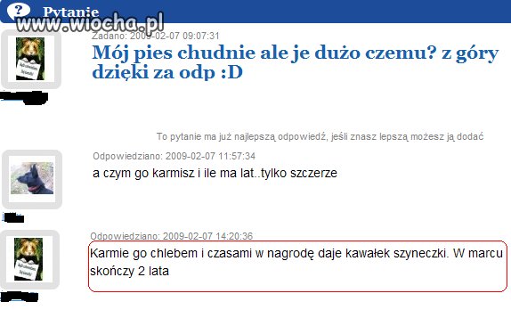 Nie samym chlebem