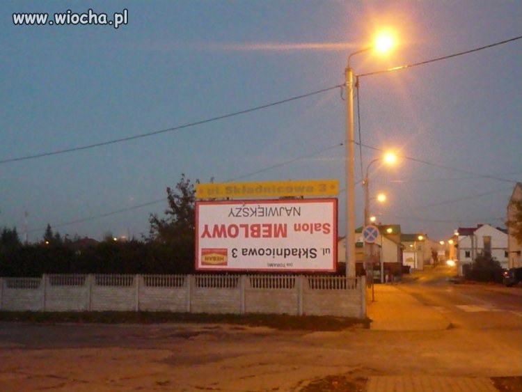 Tak się robi billboardy, w Parczewie.