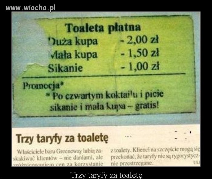 Toaleta płatna ...