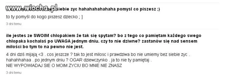 Wielka i nieskończona miłość po 4 dniach. 