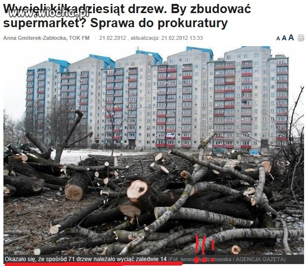 ...bo u nas wycina się i buduje z ...rozmachem