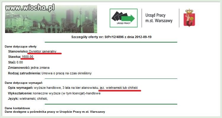 Fantastyczna oferta pracy