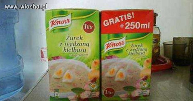 Nic nie ma za darmo...Producenci kantują jak mogą