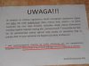 Uwaga komunikat 