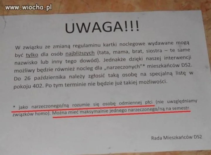 Uwaga komunikat 