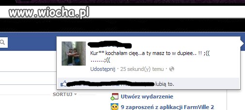 Najlepiej napisać to na fejsie