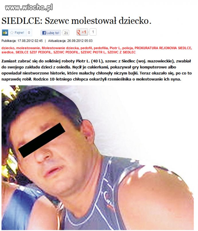 Kolejny zwyrodnialec