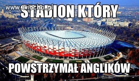 Kolejna wiocha  ze stadionem narodowym 