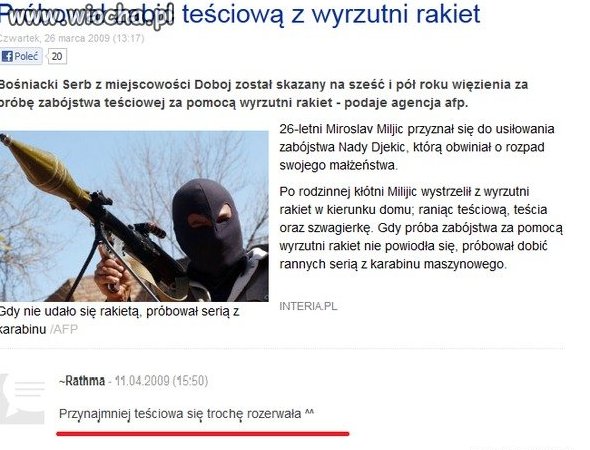 On chyba nie lubi teściowej 