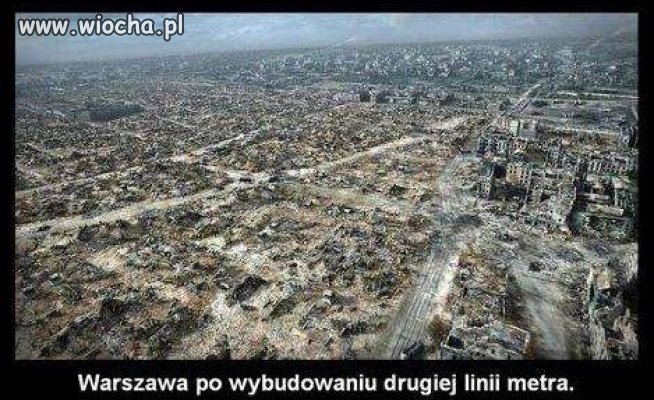 Warszawa po wybudowaniu drugiej linii metra