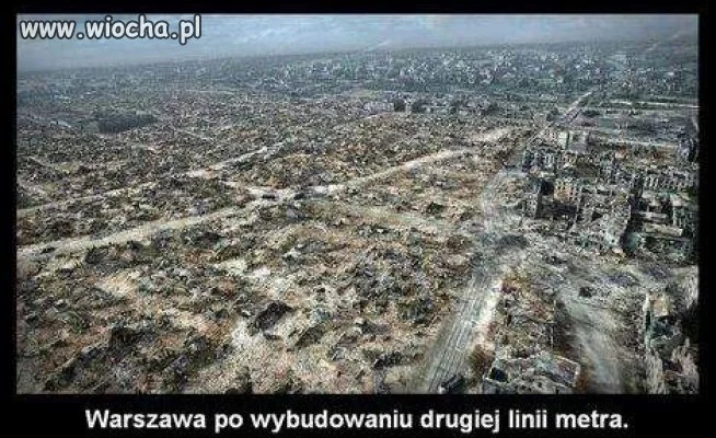 Warszawa po wybudowaniu drugiej linii metra