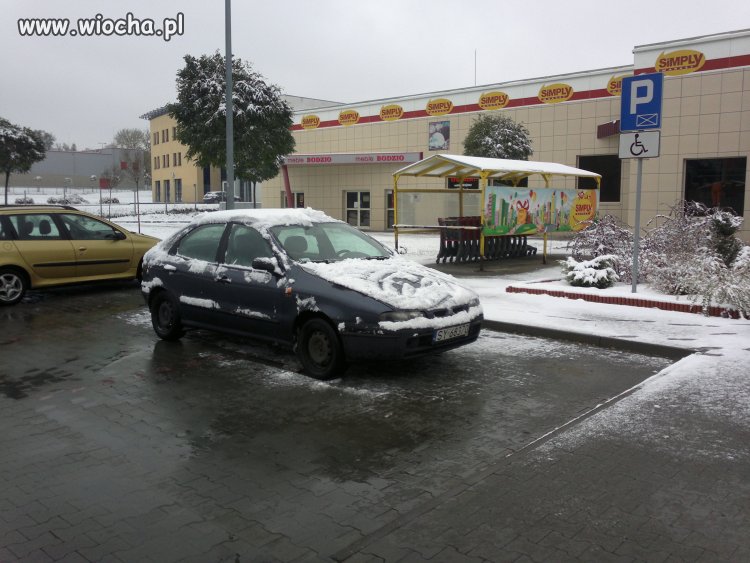 Pod śniegiem nie zauważa