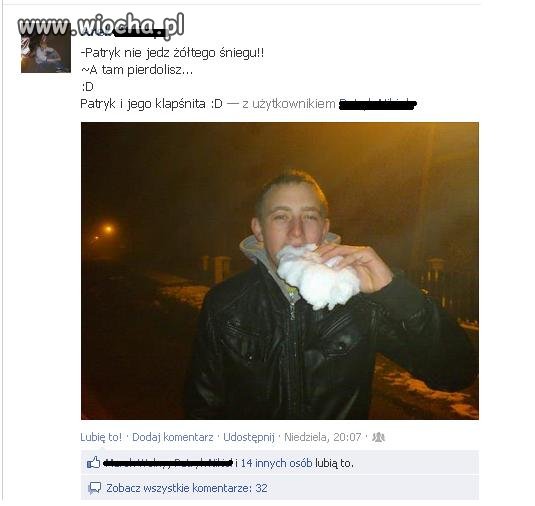 Troche śniegu spadło