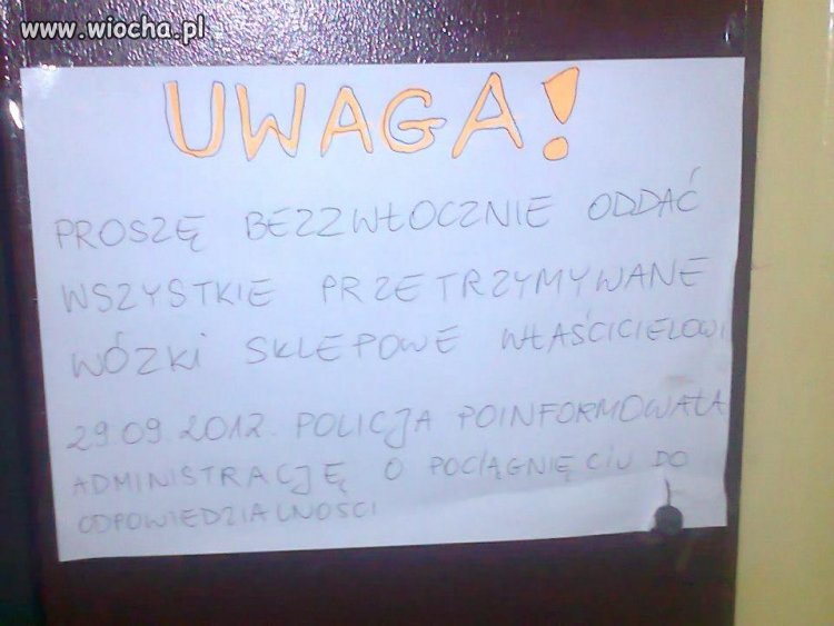 Proszę oddać przetrzymywane !