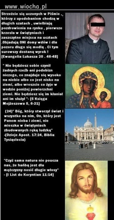 Kościół katolicki vs. Pismo święte