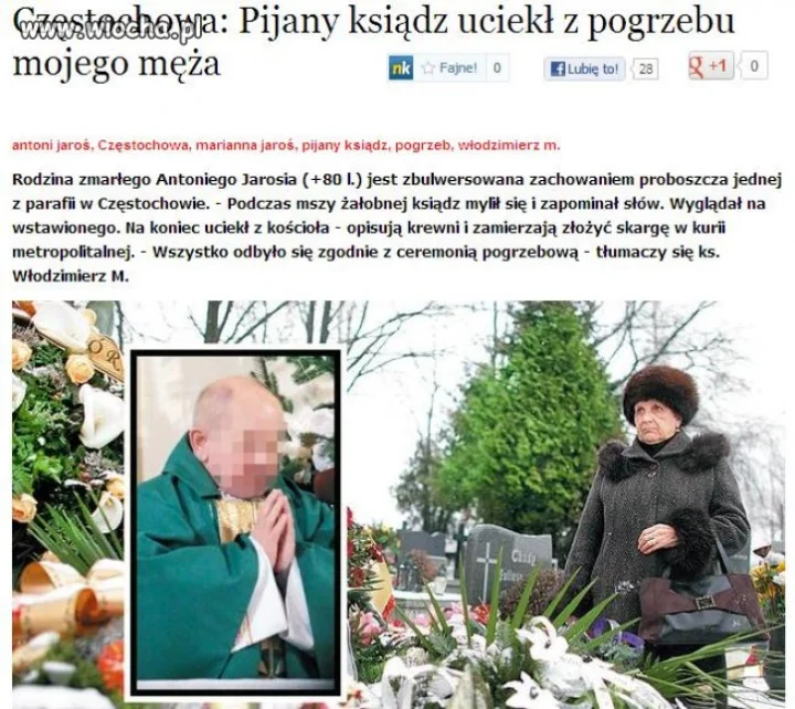Pijany ksiądz ...