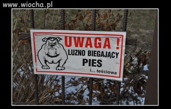 Tabliczka mówi wszystko