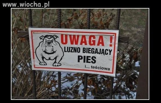 Tabliczka mówi wszystko