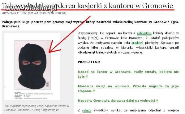 Na pewno ktoś go rozpozna... 