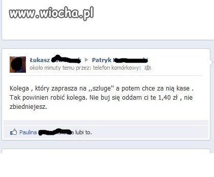 Pożal się na kolegę na fb