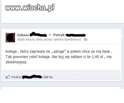 Pożal się na kolegę na fb