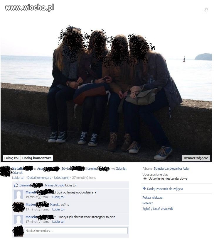 Szczery komentarz pod zdjęciem 