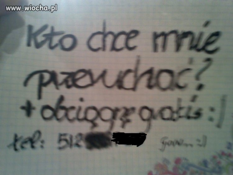 Kto chce mnie przeruchać...