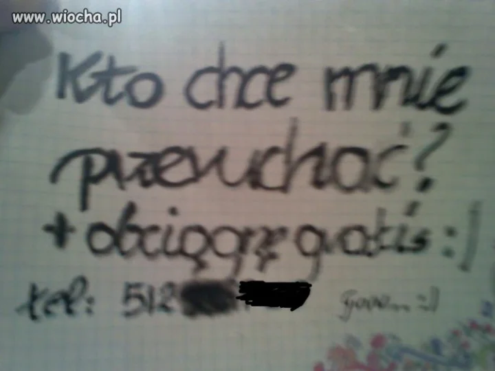 Kto chce mnie przeruchać...