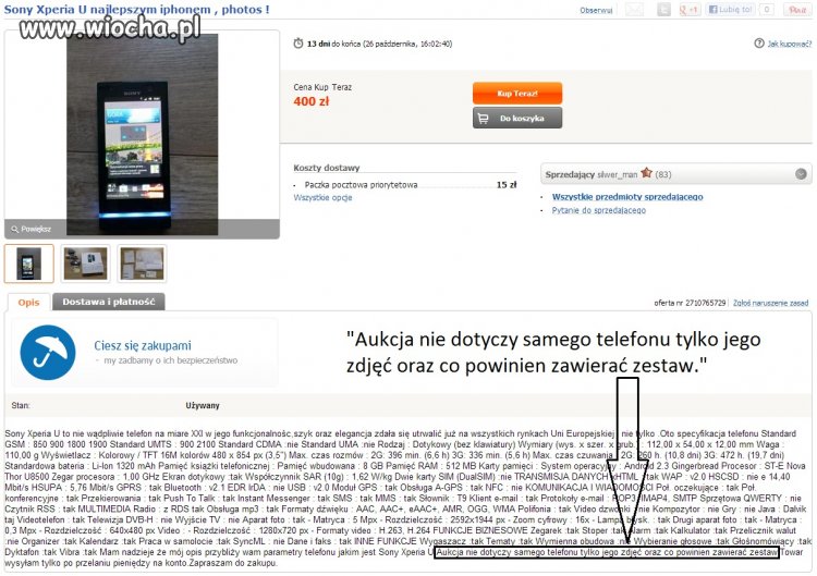 Co powiecie na kupno zdjęć telefonu