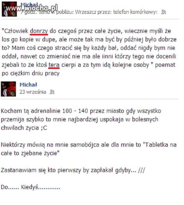 Życiowe przemyślenia + ortografia