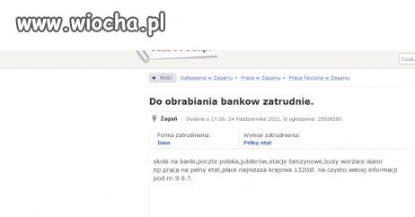 Żadna praca nie hańbi