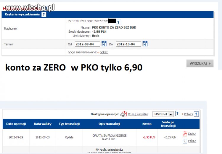Konto za zerooo