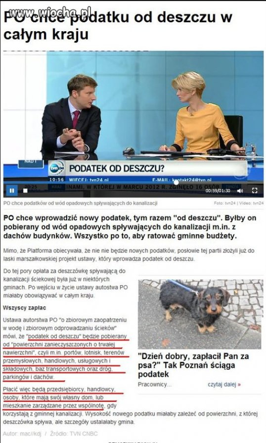 Co kraj to obyczaj... PO chce abyśmy płacili...
